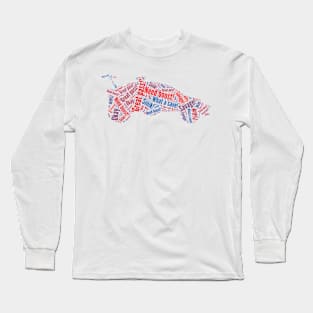 Rocket League Octane Wordcloud Long Sleeve T-Shirt